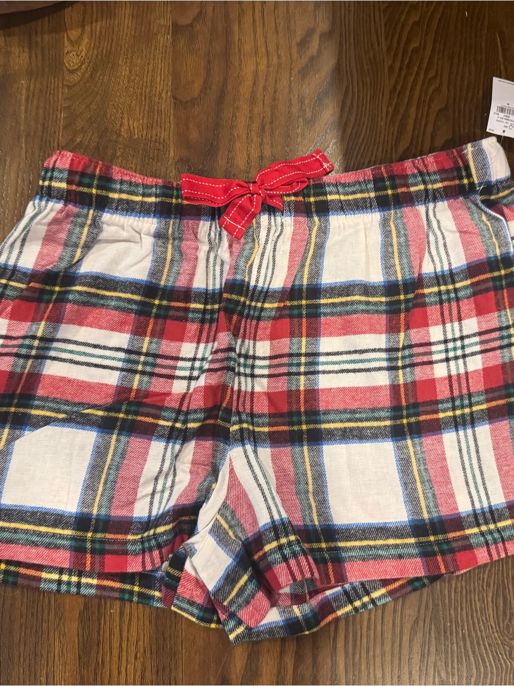 Old Navy Red Tartan Plaid Flannel Pajama Shorts NWT Size Small